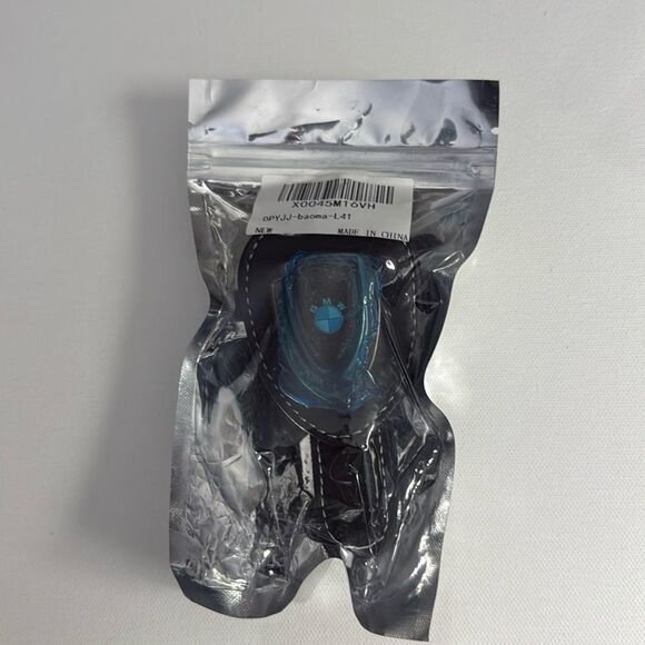 BMW Sunglass Holder for Car with Logo Black PU Leather NWT - Picture 10 of 10